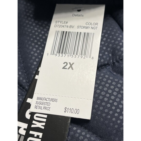 NWT International Details Blue Faux Rim Lined Detachable Hood Jacket Coat Sz 2X - Picture 4 of 15